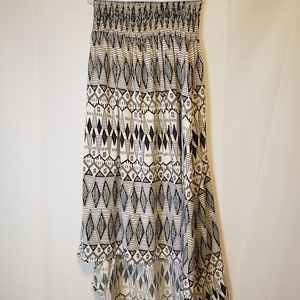 KIRRA‎ Black & Gary Strapless tDress Small